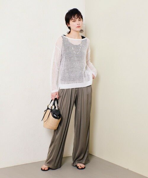 allureville / アルアバイル その他パンツ | クレールサテンイージーパンツ | 詳細14