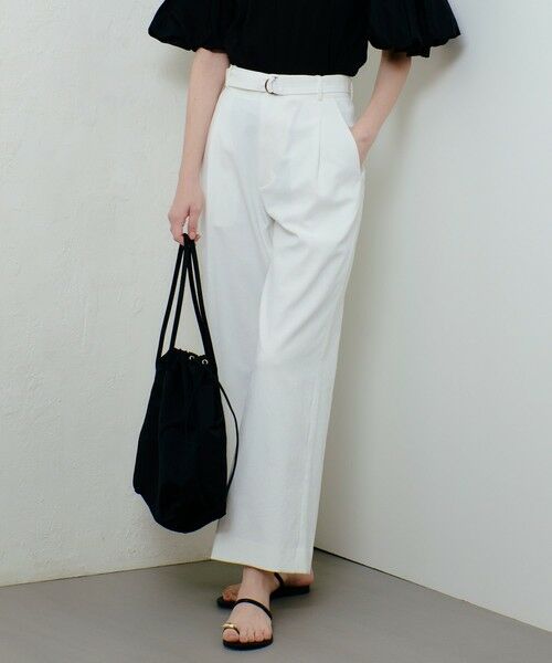 allureville / アルアバイル その他パンツ | シェルタリングタックワイドパンツ | 詳細1