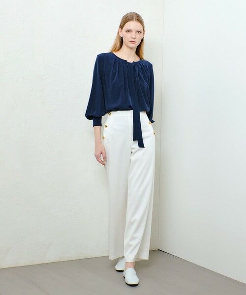 allureville / アルアバイル シャツ・ブラウス | シルキータックボウブラウス | 詳細22