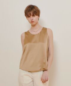 allureville / アルアバイル シャツ・ブラウス | サテンタンクブラウス
