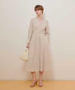 allureville / アルアバイル ドレス | Ｖネックタックワンピース