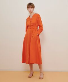 allureville / アルアバイル ドレス | Ｖネックタックワンピース