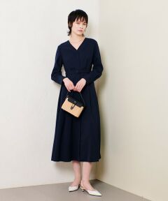 allureville / アルアバイル ドレス | Ｖネックタックワンピース