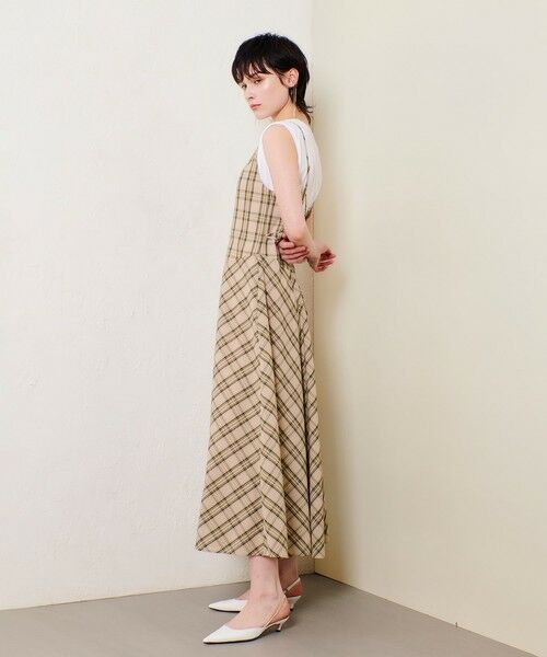 allureville / アルアバイル ミニ丈・ひざ丈ワンピース | チェックバックコンシャスキャミワンピース | 詳細3