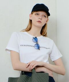 allureville / アルアバイル その他トップス | コンビフォントＴシャツ