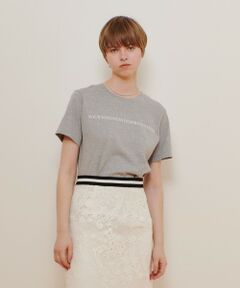 allureville / アルアバイル その他トップス | コンビフォントＴシャツ