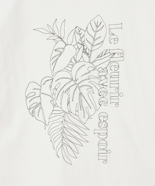 セール】 ボタニカル刺繍Tシャツ （カットソー）｜allureville