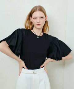 allureville / アルアバイル カットソー | フライスコンビボリュームスリーブプルオーバー