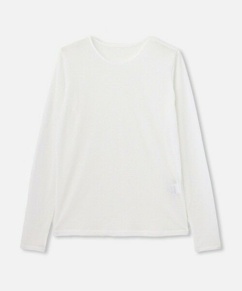 allureville/アルアバイル シアー天竺ロンTEE オフホワイト (02) 02(M) allureville/アルアバイル シアー天竺ロンTEE オフホワイト (02) 02(M)