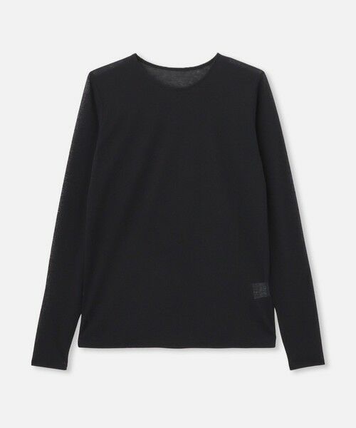 allureville/アルアバイル シアー天竺ロンTEE ブラック (95) 02(M) allureville/アルアバイル シアー天竺ロンTEE ブラック (95) 02(M)