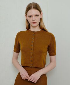 allureville / アルアバイル カーディガン・ボレロ | ハイゲージペーパーヤーンカーディガン