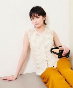 allureville / アルアバイル ニット・セーター | スパンコールメッシュプルオーバー