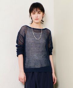 LOULOU WILLOUGHBY】メタリックヤーンケーププルオーバー