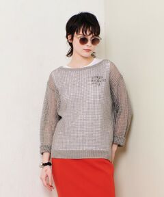 allureville / アルアバイル ニット・セーター | リネンコードメッシュプルオーバー