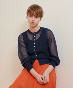 allureville / アルアバイル カーディガン・ボレロ | シアーラミーカーディガン