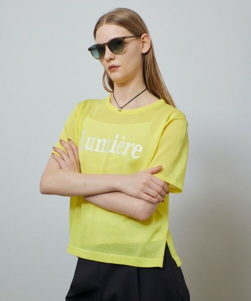 allureville / アルアバイル ニット・セーター | エンブロイダリーロゴニットＴ | 詳細4