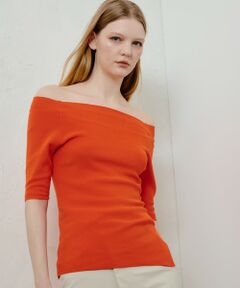 allureville / アルアバイル ニット・セーター | 2WAY ネック5分袖プルオーバー