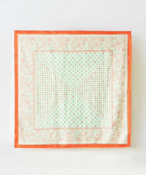 allureville / アルアバイル バンダナ・スカーフ | バイカラーフラワープリントスカーフ | 詳細2