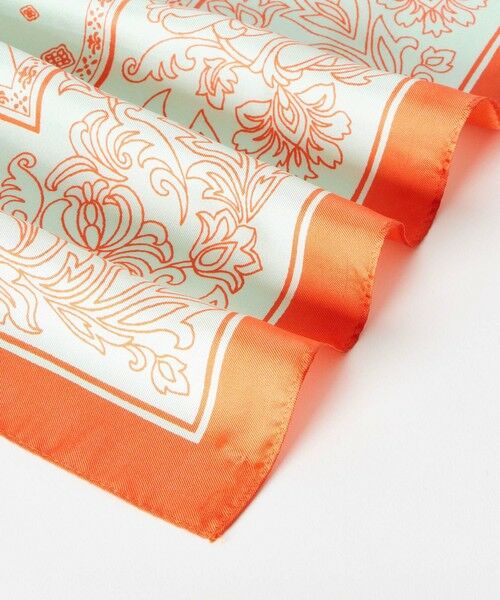 allureville / アルアバイル バンダナ・スカーフ | バイカラーフラワープリントスカーフ | 詳細4