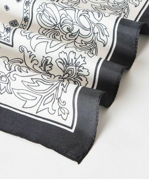 allureville / アルアバイル バンダナ・スカーフ | バイカラーフラワープリントスカーフ | 詳細9