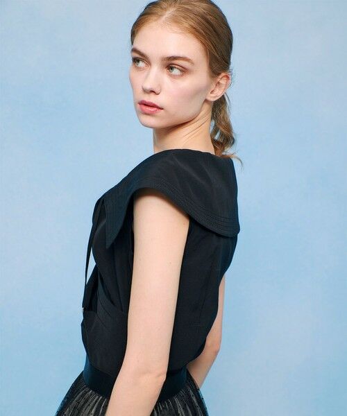 allureville / アルアバイル シャツ・ブラウス | 【LOULOU WILLOUGHBY】グログランセーラーブラウス | 詳細8