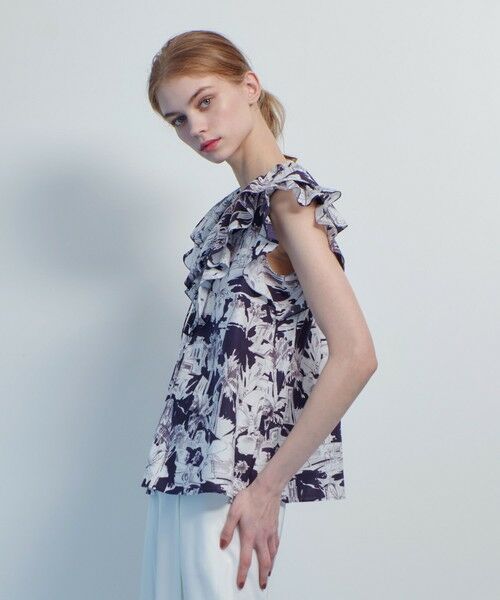 allureville / アルアバイル シャツ・ブラウス | 【LOULOU WILLOUGHBY】サマーナイトプリントフリルブラウス | 詳細2