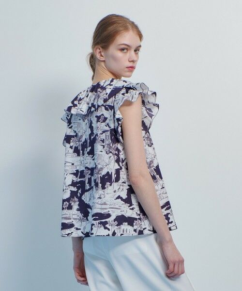 allureville / アルアバイル シャツ・ブラウス | 【LOULOU WILLOUGHBY】サマーナイトプリントフリルブラウス | 詳細3