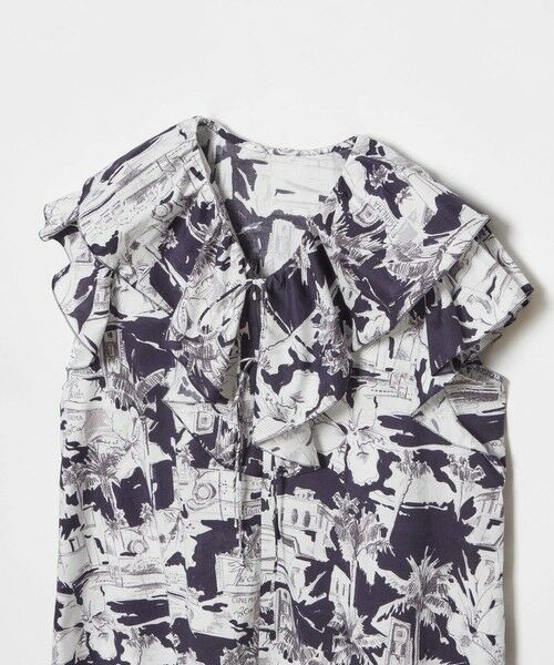allureville / アルアバイル シャツ・ブラウス | 【LOULOU WILLOUGHBY】サマーナイトプリントフリルブラウス | 詳細7