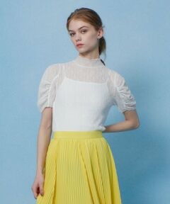 allureville / アルアバイル カットソー | 【LOULOU WILLOUGHBY】シアーレーシーパフプルオーバー