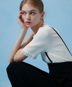 LOULOU WILLOUGHBY】シフォンパピエメッシュプルオーバー LOULOU WILLOUGHBY】シフォンパピエメッシュプルオーバー