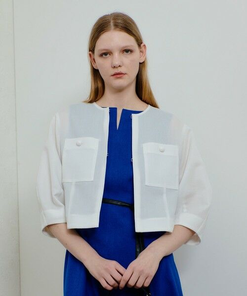 allureville / アルアバイル その他アウター | カラミノーカラージャケット | 詳細1