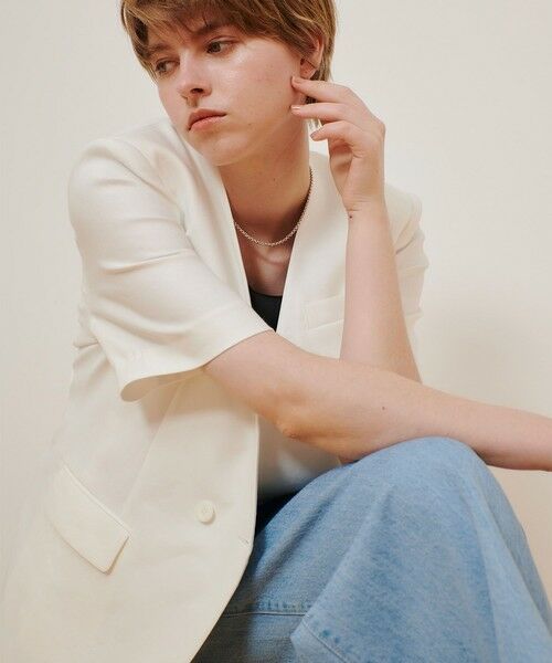 allureville / アルアバイル その他アウター | NALYAハーフスリーブジャケット | 詳細8