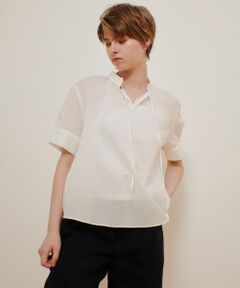allureville / アルアバイル シャツ・ブラウス | リップルスタンドカラーブラウス
