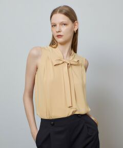 allureville / アルアバイル シャツ・ブラウス | マットサテンボウタイブラウス