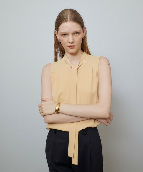allureville / アルアバイル シャツ・ブラウス | マットサテンボウタイブラウス | 詳細10