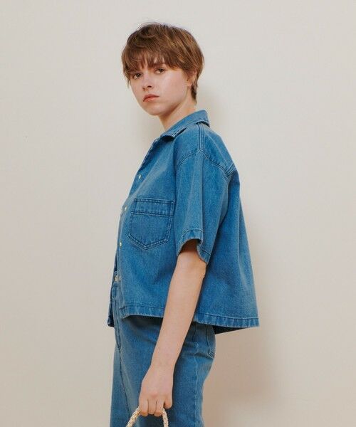 allureville / アルアバイル シャツ・ブラウス | デニムボクシーシャツ | 詳細4