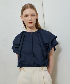 allureville / アルアバイル シャツ・ブラウス | レイヤーラッフルスリーブブラウス