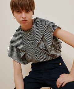 allureville / アルアバイル シャツ・ブラウス | レイヤーラッフルスリーブブラウス