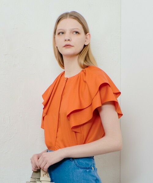 allureville / アルアバイル シャツ・ブラウス | レイヤーラッフルスリーブブラウス | 詳細1