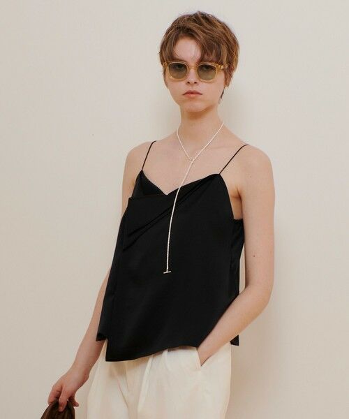 allureville / アルアバイル シャツ・ブラウス | サテンアシメキャミブラウス | 詳細4