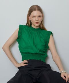 allureville / アルアバイル シャツ・ブラウス | シャーリングプルオーバー