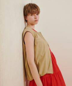 allureville / アルアバイル ブルゾン | チノギャザリングヘムジレブルゾン