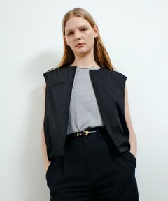 allureville / アルアバイル ブルゾン | チノギャザリングヘムジレブルゾン