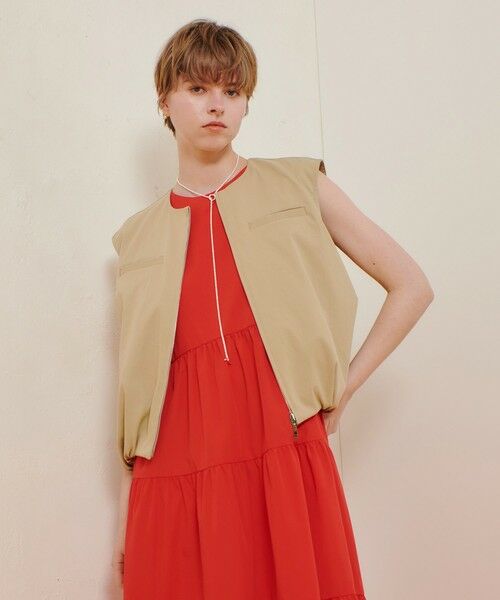 allureville / アルアバイル ブルゾン | チノギャザリングヘムジレブルゾン | 詳細1