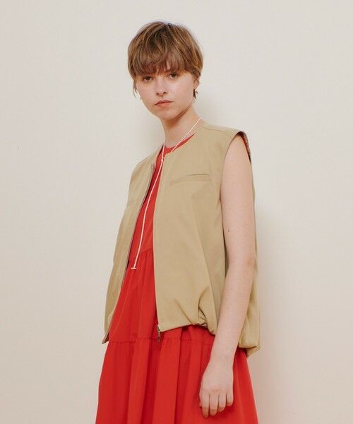 allureville / アルアバイル ブルゾン | チノギャザリングヘムジレブルゾン | 詳細2