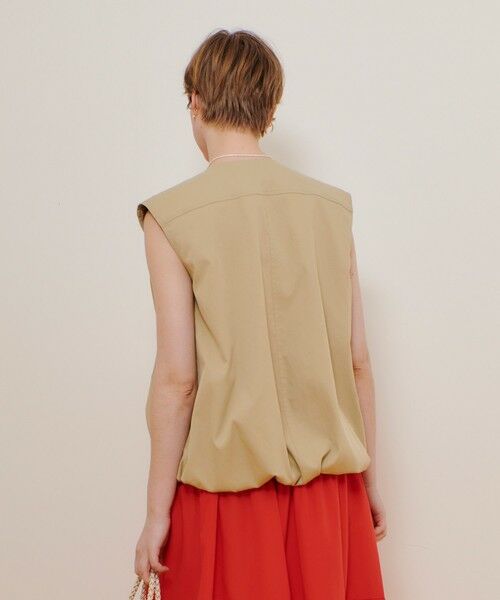 allureville / アルアバイル ブルゾン | チノギャザリングヘムジレブルゾン | 詳細3