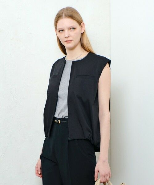 allureville / アルアバイル ブルゾン | チノギャザリングヘムジレブルゾン | 詳細13