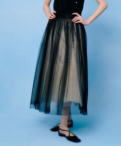 allureville / アルアバイル ロング・マキシ丈スカート | 【LOULOU WILLOUGHBY】ドットチュールスカート