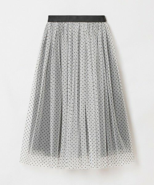 allureville / アルアバイル ロング・マキシ丈スカート | 【LOULOU WILLOUGHBY】ドットチュールスカート(ホワイト系 (08))