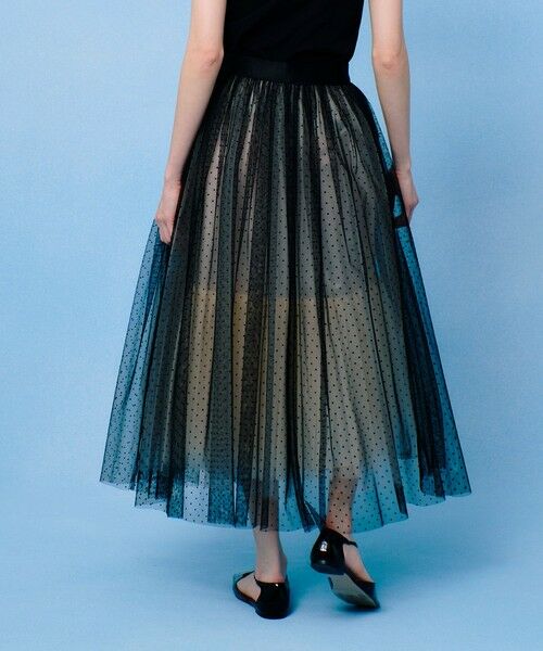 allureville / アルアバイル ロング・マキシ丈スカート | 【LOULOU WILLOUGHBY】ドットチュールスカート | 詳細4